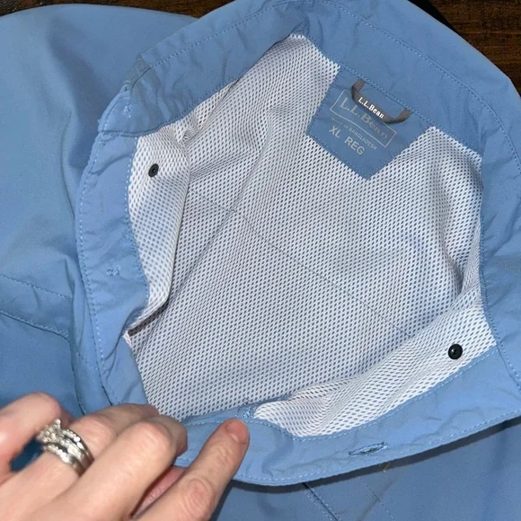 LL Bean 2 Shirt Men's XL Long Sleeve Performance Vented Fish Outdoors SPF - Picture 13 of 16